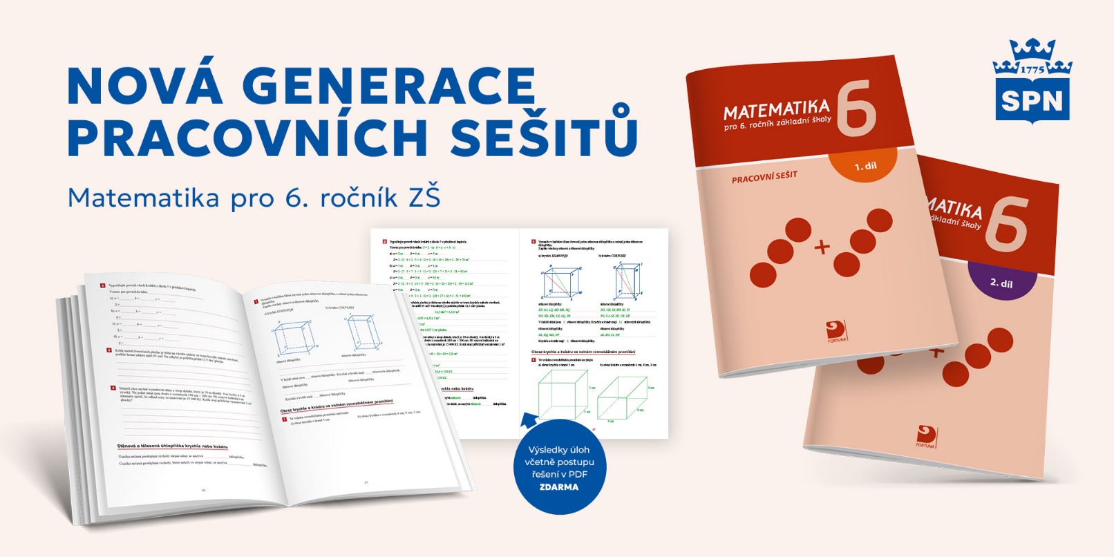 Nové pracovní sešity matematiky pro 6. ročník z edice FORTUNA